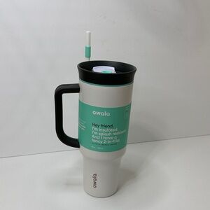 Owala Mint and Black Insulated Water Bottle